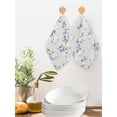 thumbnail image 2 of Easter Bunny Kitchen Dish Towels for Drying Dishes Set of 3, Spring Purple Flower Rustic Rabbit Farmhouse Waffle Weave Microfiber Hand Tea Bathroom Towels Quick Dry & Absorbent Towel 12x12, 2 of 7