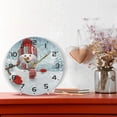 thumbnail image 6 of SKYSONIC Christmas Snowman Wall Clock 10 Inch Silent Non Ticking Round Clock Oil Painting Clock Easy to Read Clock for Living Room Bedroom Bathroom Home Decor, 6 of 7