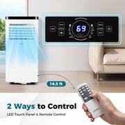 Costway 8000 BTU Portable Air Conditioner with Fan and Dehumidifier Remote Control