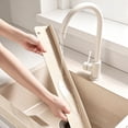 thumbnail image 4 of Njoeus Silicone Suction Cup Water Splash Guard Strip Kitchen Sink Faucet Baffle Countertop Dam for Bathroom Shower Edge Brings Leak-Proof Protection and Clean Surface, 4 of 6