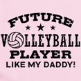 thumbnail image 2 of CafePress - Future Volleyball Player Like My Daddy Infant Body - Baby Light Bodysuit, Size Newborn - 24 Months, 2 of 4
