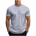 thumbnail image 2 of Tops para hombre, blusas y camisas de cuello redondo y manga corta para hombre, blusas casuales de cuello redondo con estampado de moda para hombre, blusas de cuello redondo y manga corta, camisas par, 2 of 6