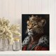 thumbnail image 2 of Qisvanset 12x16 Inch Crown Leopard Canvas Wall Art, Luxurious Wild Animal Elegant Home Wall Decor, 2 of 8