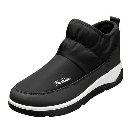 

Wesracia Boots For Women Winter Boots Women s Shoes Winter Round Toe Outdoor Warm Water Suitable Plus Velvet Short Snow Boots