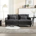 thumbnail image 2 of Modern Loveseat for Living Room or Bedroom / Wrapped in Soft Chenille Fabric, 2 of 6