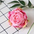 thumbnail image 1 of Cabeza de flor de rosa de tela de seda, flor artificial, flor artificial, decoración del hogar para bodas, disfraces, 1 of 6
