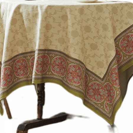 

Tablecloth Cotton Linen Rectangular Fashion Style Printed Washable Tablecloth Vintage Dinner Wedding Holiday Picnic Party Table Cloth Home Decoration(55inche)