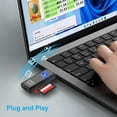 thumbnail image 4 of USB 3.0 Card Reader, TSV TF Card/SD Memory Reader Adapter Supports SD/Micro SD/SDHC/SDXC/MMC, Mini Camera Flash Reader Compatible with Windows, Mac, Linux, 4 of 7