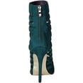 thumbnail image 2 of Luichiny Carried Away Emerald Green Sheer Mesh Slits High Heel Sexy Dress Bootie (6), 2 of 7