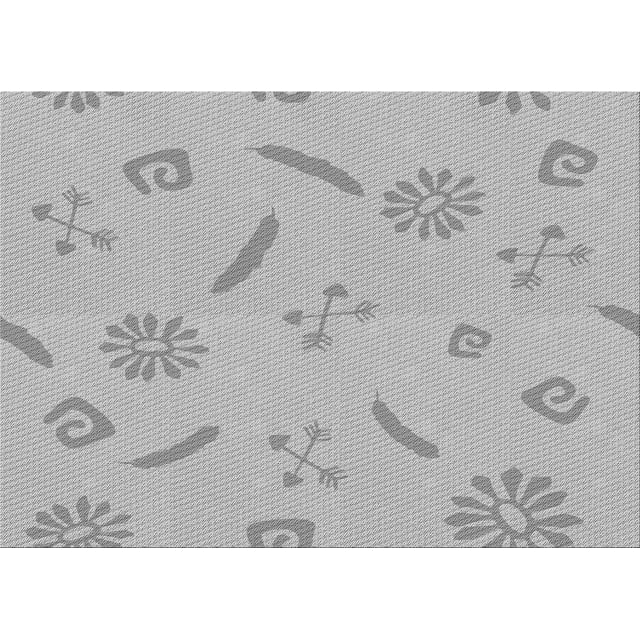 Ahgly Company Machine Washable Indoor Rectangle Transitional Platinum Silver Gray Area Rugs, 2' x 3'