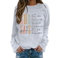 thumbnail image 1 of Sweat à Capuche à la Mode pour Femmes avec Imprimés de Lettres, 1 of 4