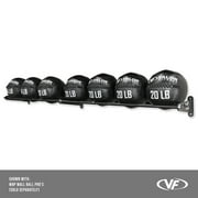 Valor Fitness Exercise Ball Storage - BG-53 Adjustable Wall Mounted Ball Rack, Basketball Rack for Basketballs, Wall Balls, Medicine Balls, and Slam Balls, Stability Balls, etc.