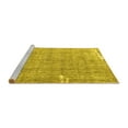 thumbnail image 2 of Ahgly Company Machine Washable Indoor Round Persian Yellow Traditional Area Rugs, 4' Round, 2 of 4