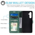 thumbnail image 4 of ETFAST Wallet Card Slot Flip Zipper Leather Phone Case For Samsung Galaxy S24 Ultra S24Plus S23 Ultra S23Plus S23FE S22 Ultra S21 Ultra S20 S10 S9 Leather Phone case, 4 of 9