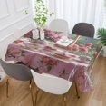thumbnail image 5 of YAZAOO Square Tablecloth Tea Set with Pink Roses Pattern Tableclothes, 5 of 9