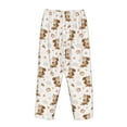 thumbnail image 5 of Naloa Fall Squirrel Print Women’s Ultra-Soft Comfy Pajama Lounge Pants with Pockets & Drawstring, 5 of 8