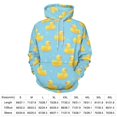 thumbnail image 2 of Yellow Ducks on Blue with Bubbles Men's Women New Sweatshirt Hoodie Men's Plus Size Sweatshirt Hooded Sweatshirt 3d Printed Street Men's Cloth, 2 of 6