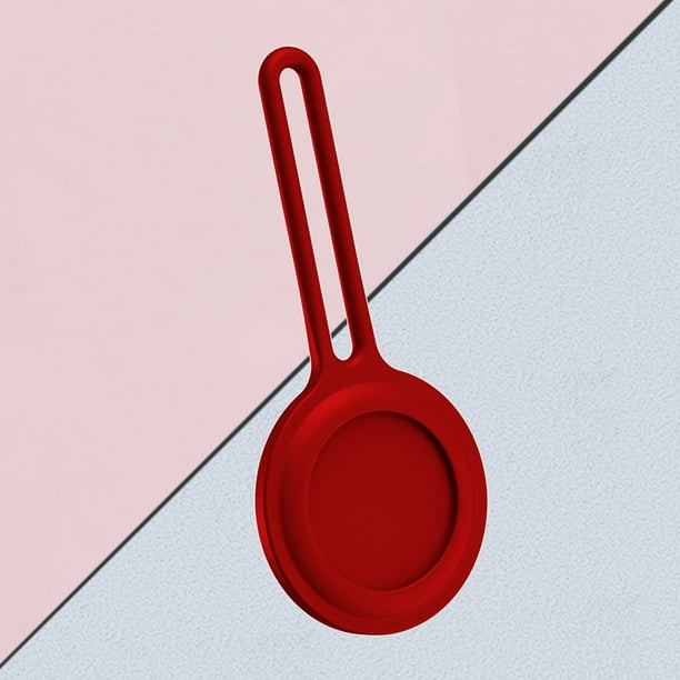 Funda protectora de silicona antiarañazos perfecl para Airtags Bluetooth Red rojo