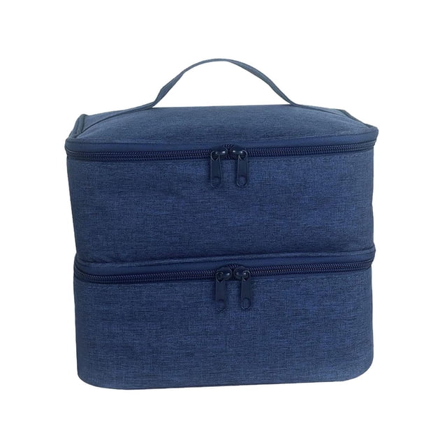 Estuche de transporte jinwen para herramientas de manicura con soporte para esmalte de uñas 30 botellas negro