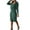 Green, variant on Lindreshi Sweater 2 Piece Sets for Women Women's Turtleneck Knitted Solid Color Thick Lapel Pullover Sweater Set