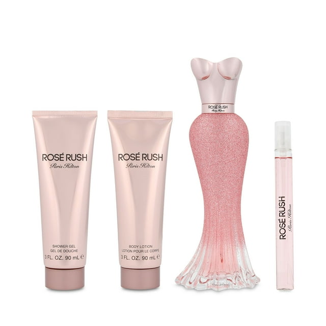 Set Paris Hilton Rose Rush 4Pzs