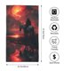 thumbnail image 2 of Balery Lone Rider Under Red Sky Toalla de Microfibra Premium con Estampado – 27.5x16 pulgadas, Alta Absorción, Suave y Aterciopelada, Secado Rápido, 2 of 6