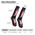 thumbnail image 3 of Women's Knee High Socks Puerto-Rico-Flag Vintage Outdoor Casual Tube Socks, 3 of 7