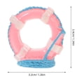 thumbnail image 4 of BRIGHTFUFU 5 Pcs Modèles de Anneaux de Natation Décoratifs Multi Résine Synthétique Cadeau Rond pour Accessoires de Maison de Poupée et Projets DIY, 4 of 5