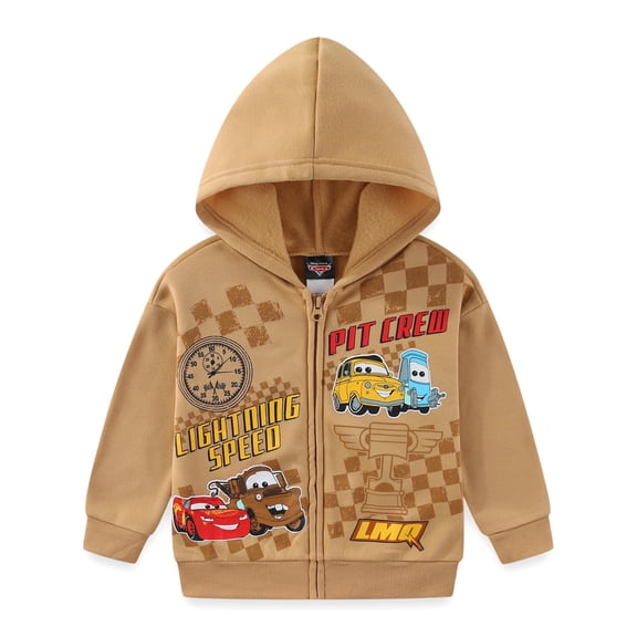 Disney Cars Lightning McQueen Tow Mater Zip-Up Hoodie (Boys), Sizes 2T-7