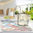 thumbnail image 5 of Yayeee Dish Drying Mat for Kitchen Counter 16"x18" Microfiber Absorbent Pad, Art Pattern, 5 of 7