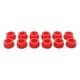 thumbnail image 1 of Anillos de Repuesto Macarena 12 Piezas Inclinación Trasera Rojo, 1 of 6