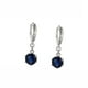 thumbnail image 1 of Clasicos Aretes Dama Colgantes Swarovski Zafiro Oro 14K Lam azul Unitalla, 1 of 7
