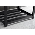 thumbnail image 3 of Kingston Brass VWP3122A0 Quadras 31" Ceramic Console Sink with Steel Base and Shelf (1-Hole), White/Matte Black, 3 of 7