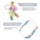 thumbnail image 4 of 7 extensiones de cabello trenzado de colores para niñas con bandas elásticas, tocado de fiesta, 4 of 8