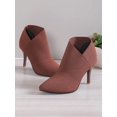 thumbnail image 2 of opean And American Fashion Pointed Toe Stretch High Heel Classic Boots, 2 of 5