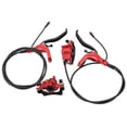 thumbnail image 1 of Bike Disc Brake Set, Power Cut Off Type Sensitive Aluminum Alloy Caliper Powerful Hydraulic Disc Brake Kit  For Electric Bikes Red, 1 of 8