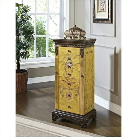 Bowery Hill Hand Painted Jewelry Armoire