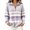 04#Purple, variant on Striped Sweatshirt For Women With Quarter Zip Pullover Design And Long Sleeve Top Styling For Casual Outfits And Weekend Wear