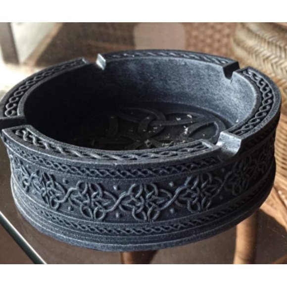 Ebros Gift 5" D Round Celtic Tribal Knotwork Dara Knots Design Ashtray