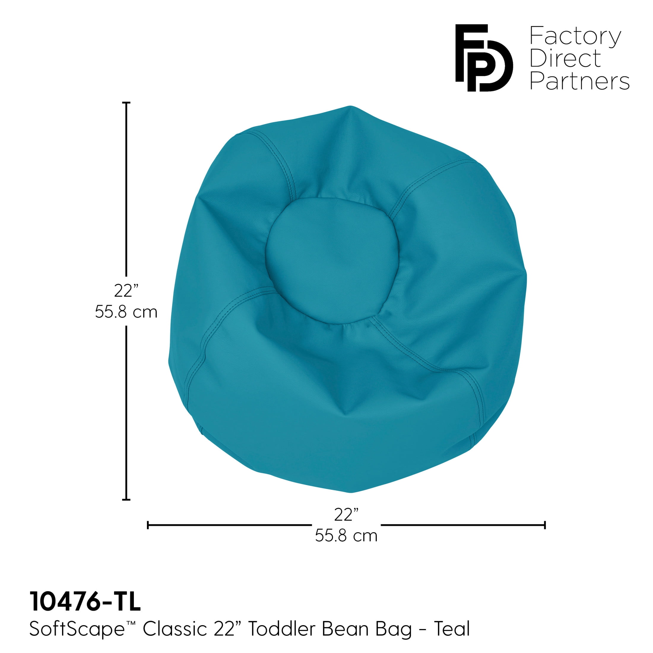 SoftScape Classic 22" Toddler Bean Bag - Teal