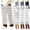 thumbnail image 3 of Fanshiluo Men's Corduroy Wide Leg Casual Pants, Elastic Waist Straight Loose Fit Trousers,S,Big and Tall Men, 3 of 6