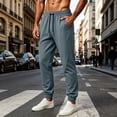 thumbnail image 2 of Kvture Men's Joggers Lightweight Athletic Casual Workout Pants Drawstring Elastic Waist Trendy Track Running Sweatpants with Pockets Gray Pant, 2 of 5