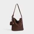 thumbnail image 3 of Alikpop Vintage Woven Hobo Tote Bag Adjustable Shoulder Strap Crossbody Handbag For Women Coffee, 3 of 13