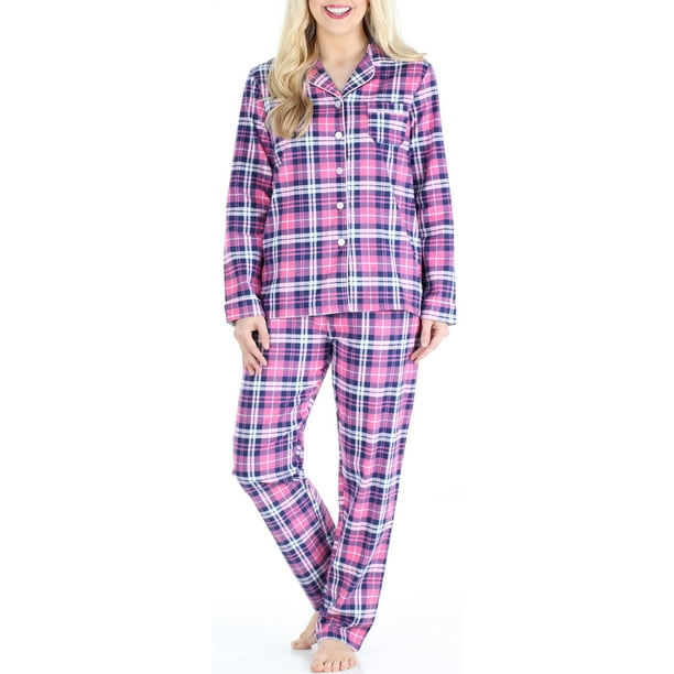 PajamaMania PajamaMania Women's Cotton Flannel Long Sleeve Pajamas