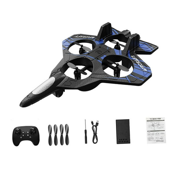 Avión de control remoto RC Quadcopter Regalo de cumpleaños Giros de 360 degree Control remoto Azul