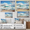 thumbnail image 4 of Designart "Sunkissed Beach by the Coastal Ocean III" Landscapes Wall Art Print, 4 of 5