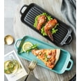 thumbnail image 7 of Haifle Solid Color Rectangular Baking Pans For Oven Ceramic, Shallow Lasagna Pan With Handles, Porcelain Baking Pan-White, 7 of 7