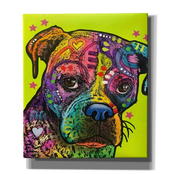 Epic Graffiti 'Kristin' by Dean Russo, Giclee Canvas Wall Art, 26"x30"