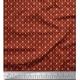 thumbnail image 1 of Soimoi Purple polyester Crepe Fabric Circle Art Geometric Printed Fabric 1 Yard 52 Inch Wide, 1 of 1