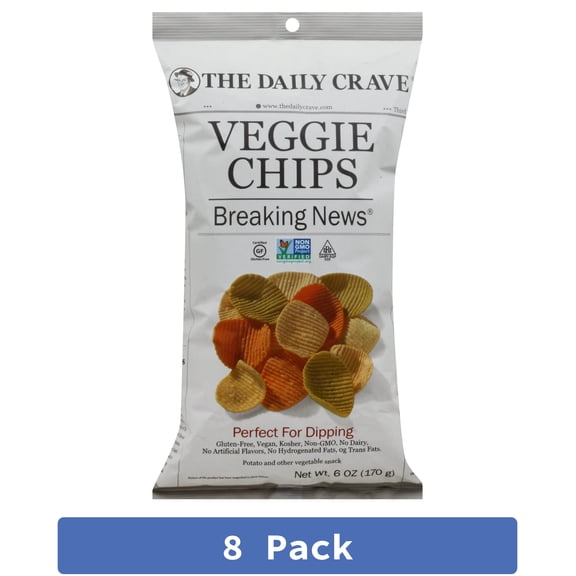 The Daily Crave Veggie Chips 6 oz (Pack of 8)
